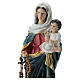 Madonna del Rosario e bambin Gesù benedicente 65cm resina s4