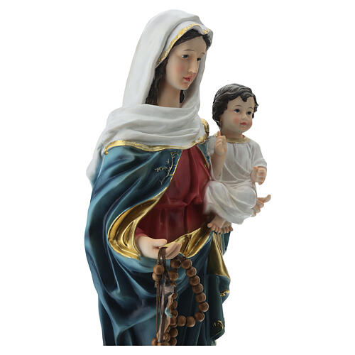Our Lady of the Rosary with Blessing Infant Jesus 65 cm resin 7