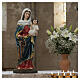 Our Lady of the Rosary with Blessing Infant Jesus 65 cm resin s2