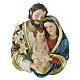 Bassorilievo in resina Sacra Famiglia 25 cm s1