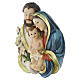 Bas-relief Holy Family in resin, 25 cm s3