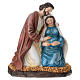 Estatua resina pintada San José y María embarazada 15 cm s1