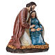 Estatua resina pintada San José y María embarazada 15 cm s3