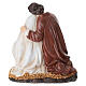 Estatua resina pintada San José y María embarazada 15 cm s4