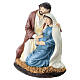 Statue en résine peinte Saint Joseph et Marie enceinte 15 cm s2