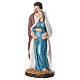 San Giuseppe con Maria incinta statua resina dipinta 20 cm s3