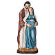St Joseph with Pregnant Mary statue in painted resin, 20 cm s1