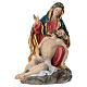 Estátua Pietà resina colorida 18 cm s1