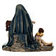 Pietà con angelo statua resina dipinta 20 cm s4