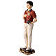 Carlo Acutis statue with rosary in painted resin 30 cm MULTIPACK 16 PCS s4
