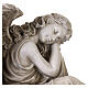 Statue schlafender Engel – für Außenbereich, 50 × 65 cm, Resin in heller Steinoptik s4