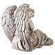 Statue d'extérieur ange endormi 50x65 cm en résine claire s7