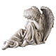 Estátua de anjo adormecido para exterior 50x65 cm em resina clara s5