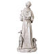 Statue Heiliger Franziskus mit Tieren – für Außenbereich 50 cm, Resin in heller Steinoptik s8