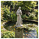 Estatua San Francisco con animales para exterior 50 cm de resina clara s4