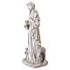 Statua San Francesco con animali da esterno 50 cm in resina chiara s8