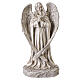 Ángel en oración para exterior 40 cm de resina acabado natural s1