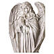 Ángel en oración para exterior 40 cm de resina acabado natural s4