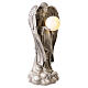 Statue Engel mit solarbetriebener Leuchtkugel – für Außenbereich 55 cm, Resin in Steinoptik s5