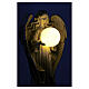 Outdoor angel statue with solar light sphere, 22 in, stone-effect resin s4