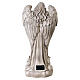 Estatua Ángel para exterior con esfera luz solar 55 cm resina efecto piedra s6