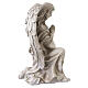 Statue Engel in Gebetshaltung – für Außenbereich 50 cm, Resin in heller Ausführung s8