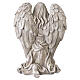 Outdoor praying angel statue, 20 in, light-coloured resin s9