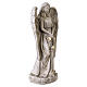 Statue Engel mit Rosen und Solarbeleuchtung – für Außenbereich 50 cm, Resin in elfenbeinfarbener Ausführung s7