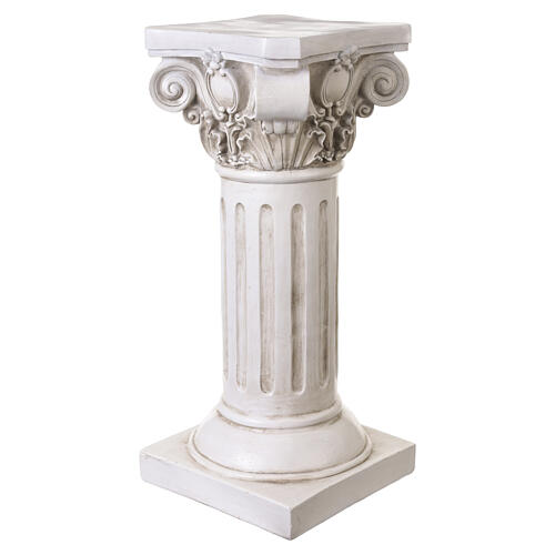 Säulenpodest für Statuen – für Außenbereich 55 cm, Resin in heller Ausführung 6