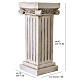 Base per statue da esterno 40 cm colonna dorica finitura antica s3