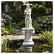 12-inch outdoor column base for statue, clear resin s4