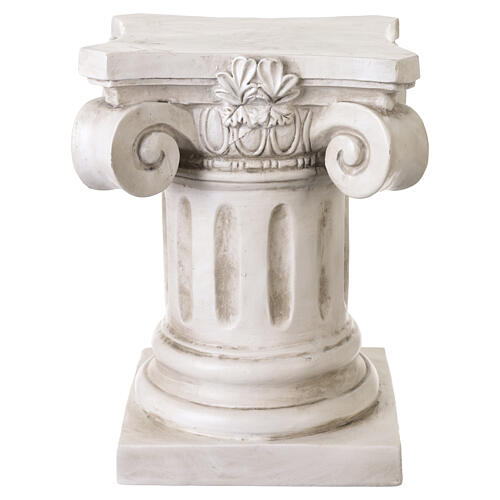 Base de columna para estatuas de exterior 30 cm de resina efecto mármol 5