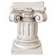 Base à colonne pour statue d'extérieur 30 cm en résine claire s1