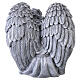 Statua angelo addormentato da esterno 50x65 cm effetto pietra grigia s8
