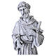 Figura św. Franciszka z Asyżu – żywica z efektem szarego kamienia, do wnętrz i na zewnątrz, 50 cm s5