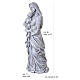 Outdoor statue of the Virgin with Child, 16 in, stone-effect resin s3