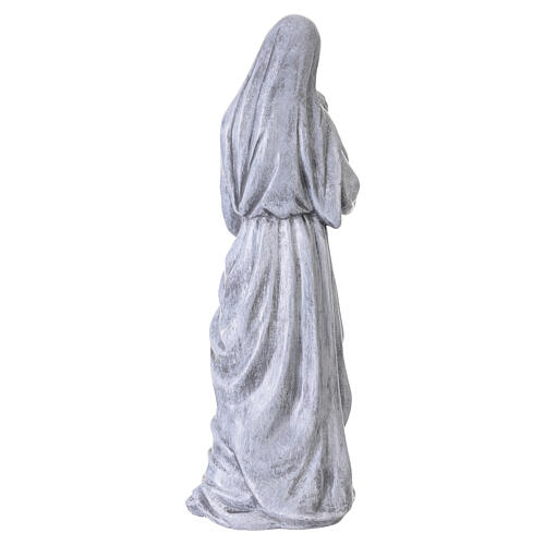 Vierge à l'Enfant statue d'extérieur 40 cm en résine effet pierre 6