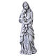 Madonna con Bambino da esterno 40 cm in resina effetto pietra s1