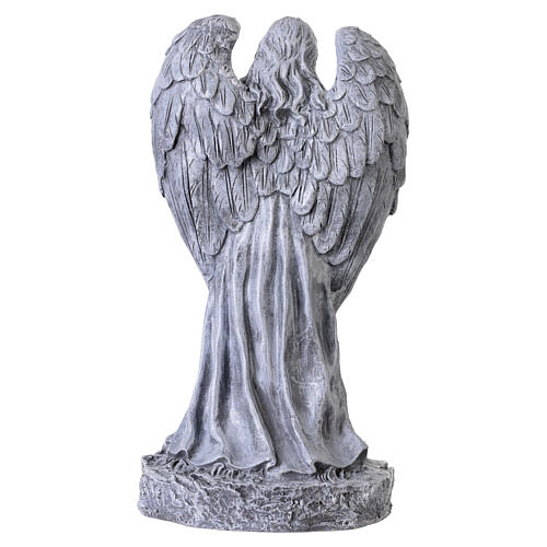 Statue Engel in Gebetshaltung – für Außenbereich 40 cm, Resin in Steinoptik 6