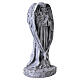 Outdoor praying angel statue in stone-effect resin, antique finish, 16 in s5