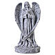 Estatua ángel en oración para exterior 40 cm de resina efecto piedra s1