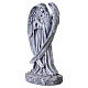 Estatua ángel en oración para exterior 40 cm de resina efecto piedra s4