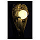 Statue d'ange pour extérieur globe solaire LED effet pierre 55 cm s4