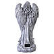 Outdoor Angel Statue with Solar LED Globe in Dark Resin, 55 cm s6