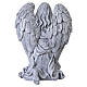 Statue kniender Engel – für Außenbereich 50 cm, Resin in grauer Steinoptik s5