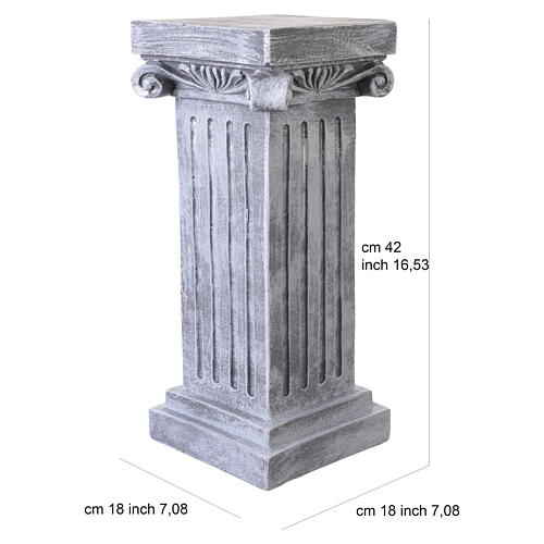 Base estatuas para exterior 40 cm acabado piedra de resina 3