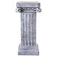 Outdoor Statue Base 40 cm, Doric Column in Dark Resin with Antique Finish s5
