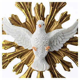 Corona de rayos Espíritu Santo resina colorida 15 cm