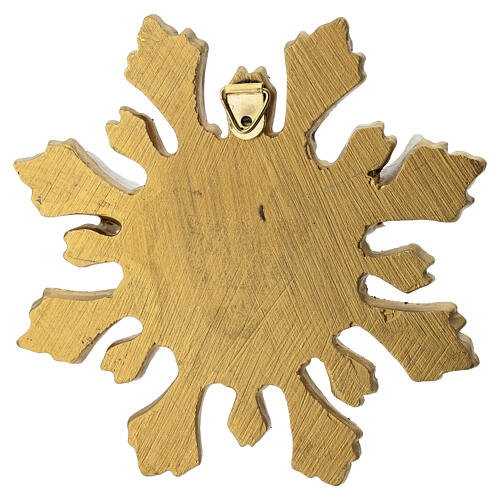 Raggiera Spirito Santo resina colorata 15 cm 5