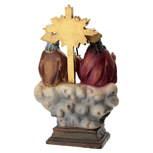 Holy Trinity small coloured resin statue, 4 in 4